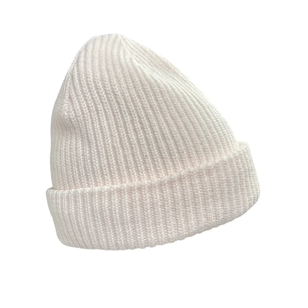 The North Face Beanie Hat One Size Pink Rib Knit Cuffed‎ Logo Gorpcore Outdoor